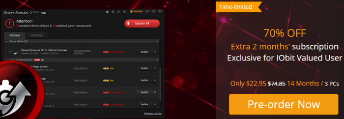 Iobit Pre-Sale Campaign For Driver Booster 2