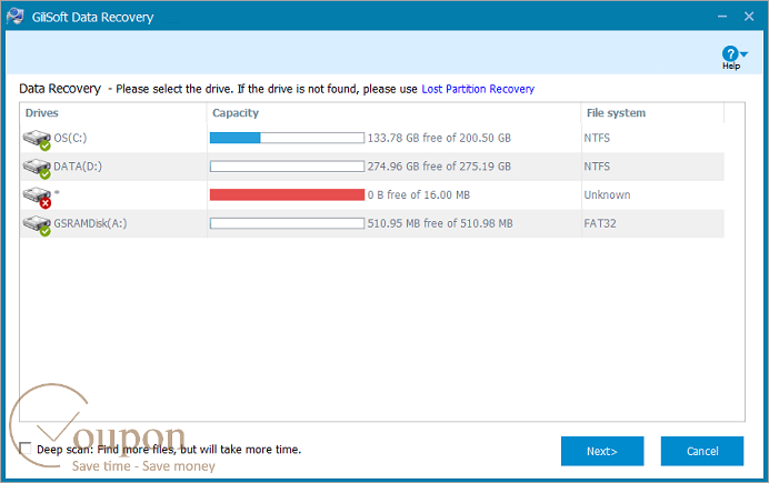 Gilisoft Data Recovery Coupon Code