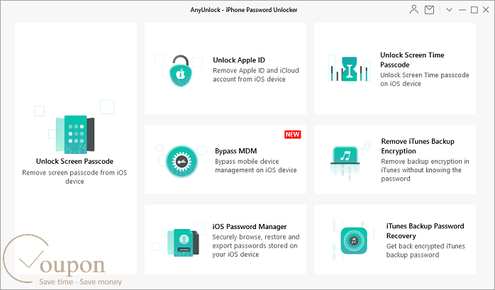 Imobie Anyunlock Iphone Password Unlocker Coupon Code