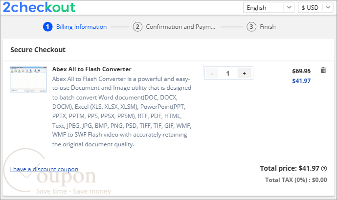 Abex All To Flash Converter Coupon Code