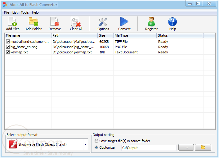 Abex All To Flash Converter Screenshot