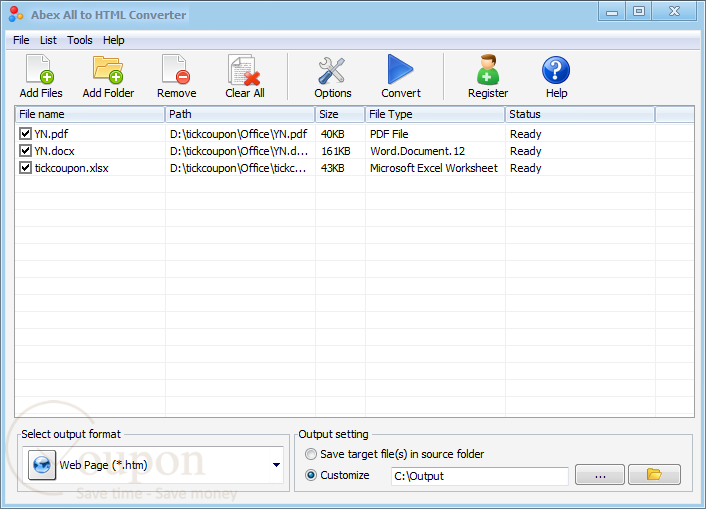 Abex All To Html Converter Screenshot