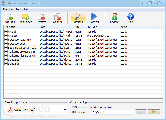 Abex All To Pdf Converter Screenshot