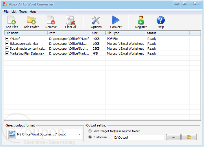 Abex All To Word Converter Screenshot