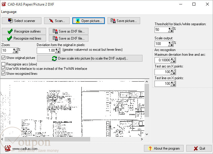Cadkas Paper Picture 2 Dxf Screenshot