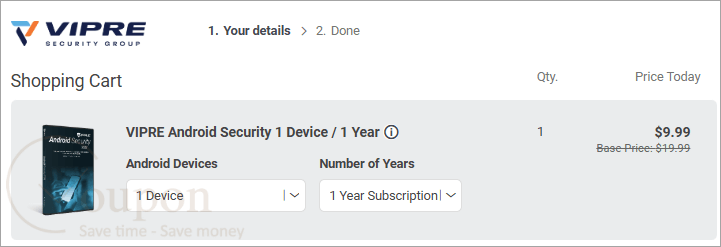 Vipre Android Security Coupon Code
