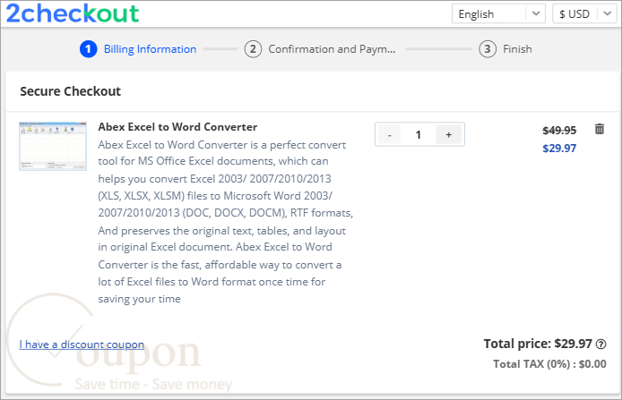 Abex Excel To Word Converter Coupon Code