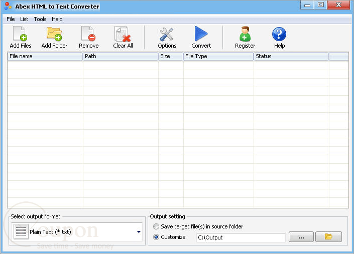 Abex Html To Text Converter Screenshot