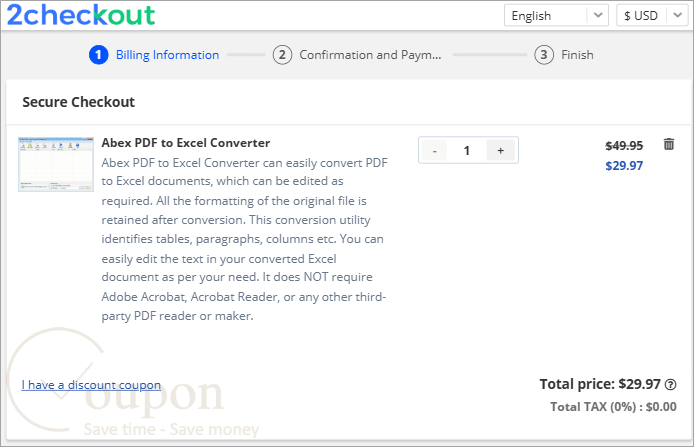 Abex Pdf To Excel Converter Coupon Code