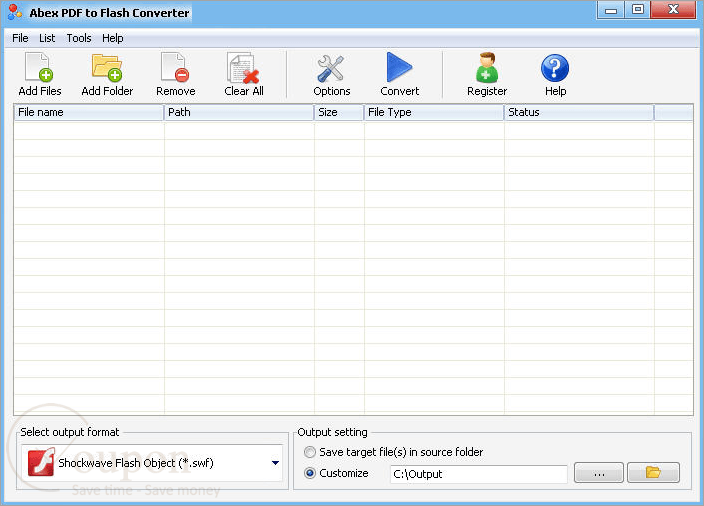 Abex Pdf To Flash Converter Screenshot