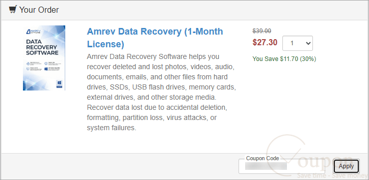 Amrev Photo Recovery Coupon Code
