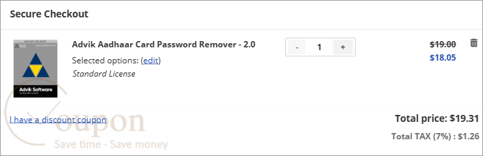 Advik Aadhaar Card Password Remover Coupon Code