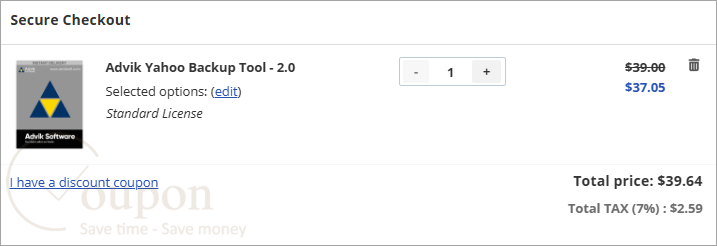 Advik Yahoo Backup Coupon Code