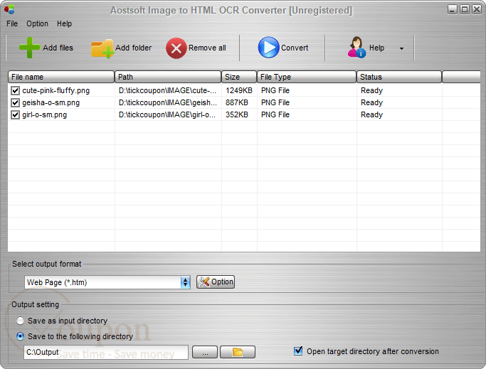 Aostsoft Image To Html Ocr Converter Screenshot