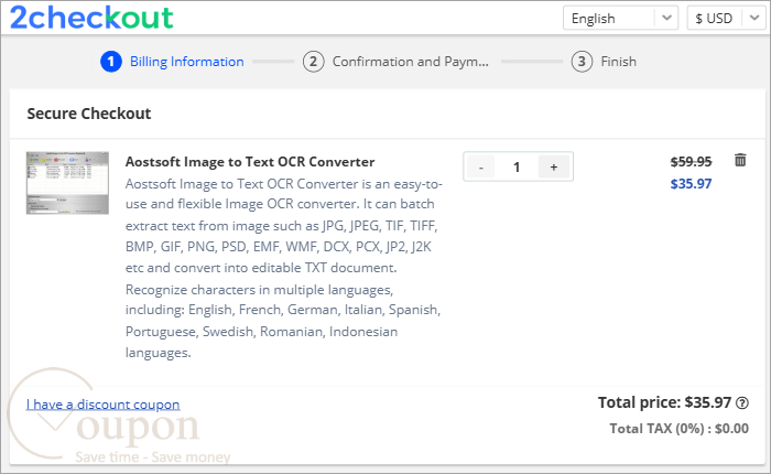Aostsoft Image To Text Ocr Converter Coupon Code