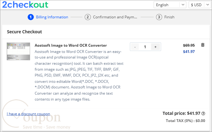 Aostsoft Image To Word Ocr Converter Coupon Code