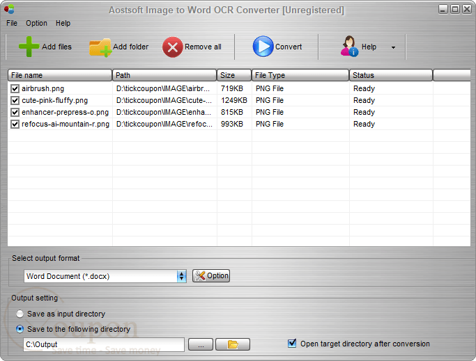 Aostsoft Image To Word Ocr Converter Screenshot