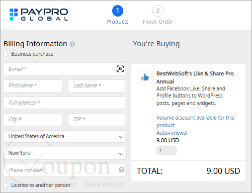 Bestwebsofts Like Share Coupon Code