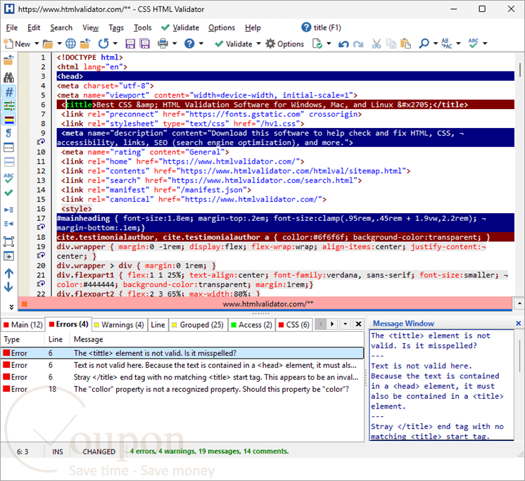 Css Html Validator Screenshot