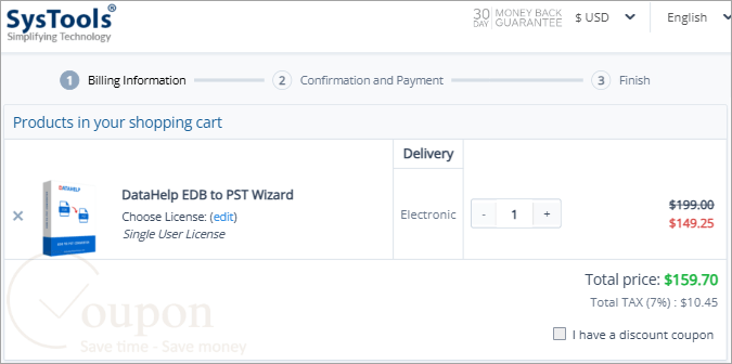 Datahelp Edb To Pst Wizard Coupon Code