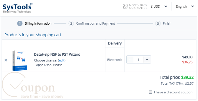 Datahelp Nsf To Pst Wizard Coupon Code
