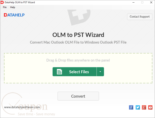 Datahelp Olm To Pst Wizard Screenshot