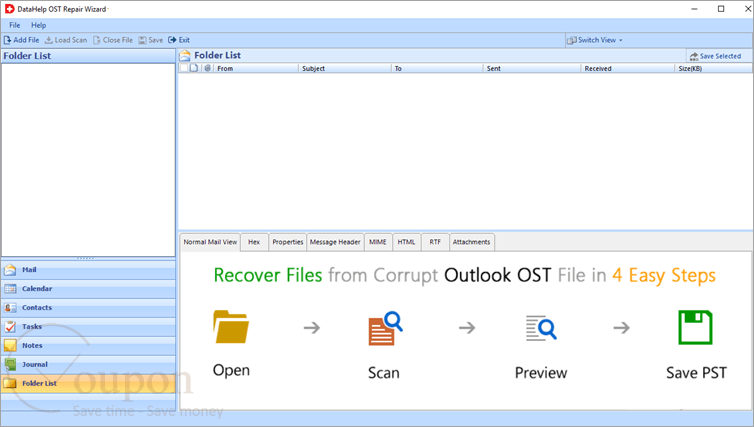 Datahelp Ost Repair Wizard Screenshot