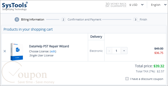 Datahelp Pst Repair Wizard Coupon Code