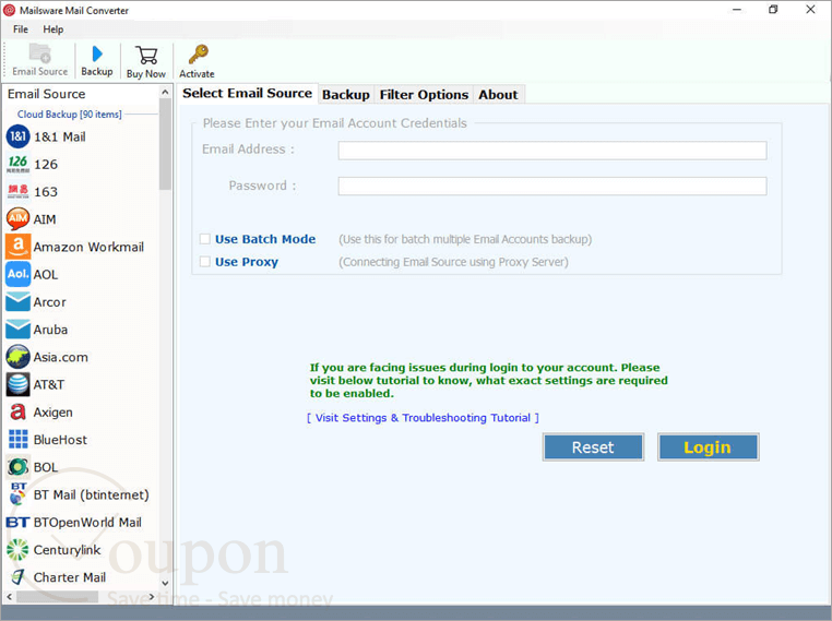Mailsware Mail Converter Screenshot