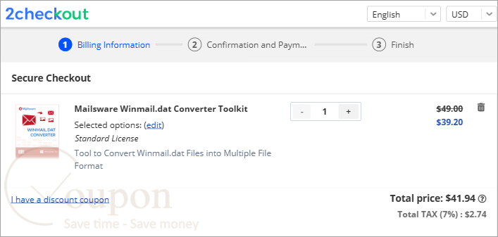 Mailsware Winmail Dat Converter Toolkit Coupon Code
