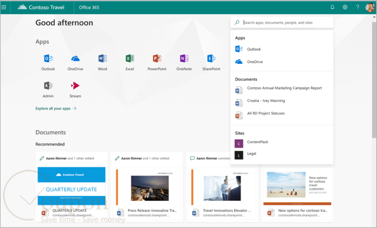 Microsoft 365 Screenshot