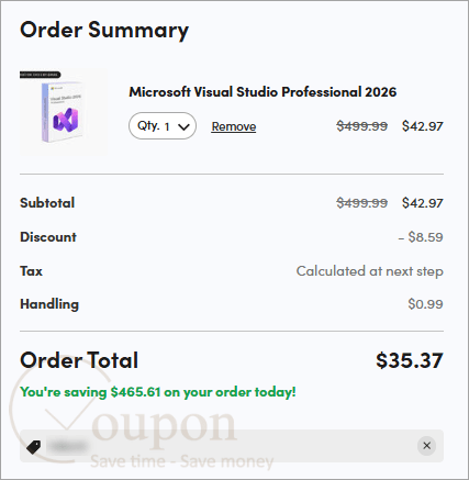 Microsoft Visual Studio Coupon Code