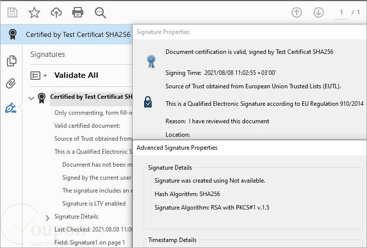Net Digital Signature Library Screenshot