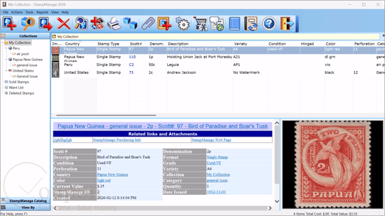 Stampmanage Screenshot