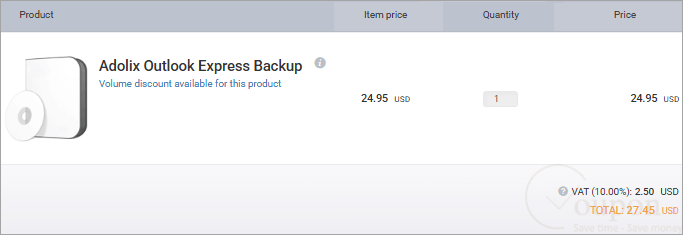 Adolix Outlook Express Backup Coupon Code