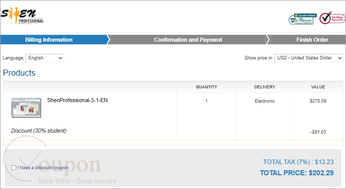 Shenprofessional Coupon Code