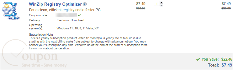 Winzip Registry Optimizer Coupon Code