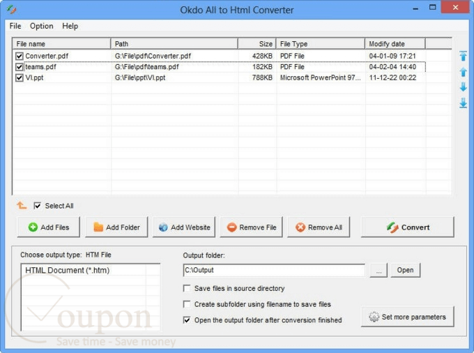 Okdo All To Html Converter Screenshot