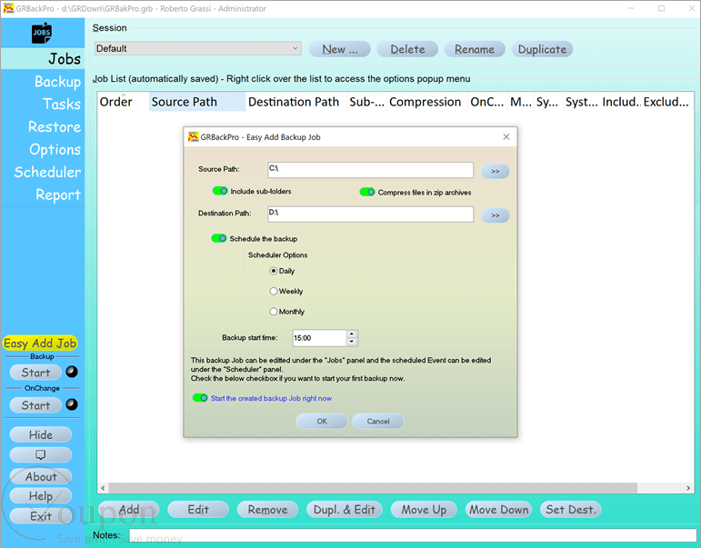 Grbackpro Screenshot