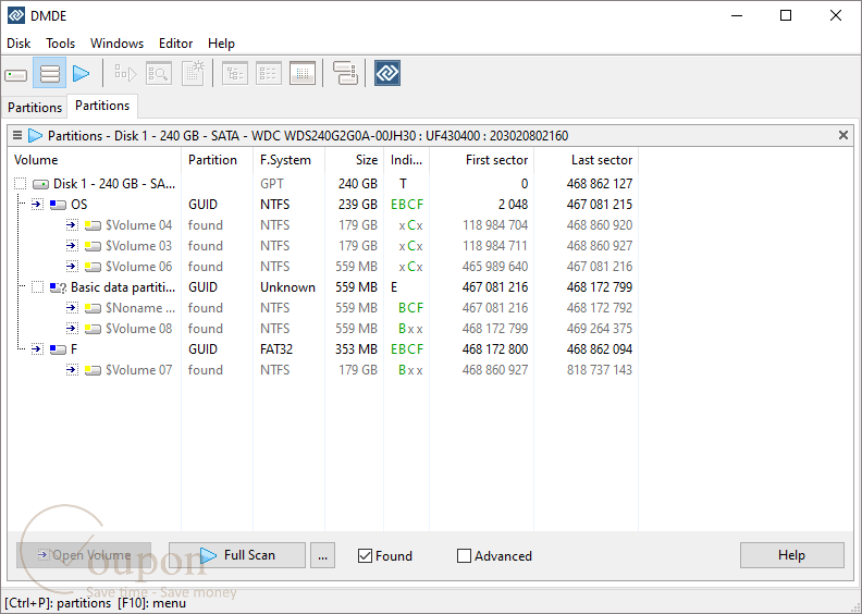 Dmde Screenshot