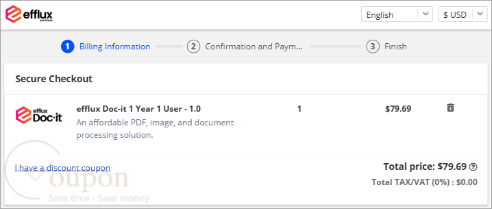Efflux Coupon Code