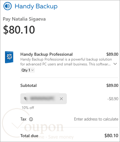 Handy Backup Coupon Code