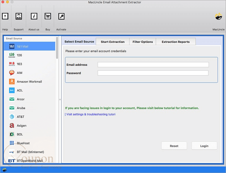 Macuncle Email Attachment Extractor Screenshot