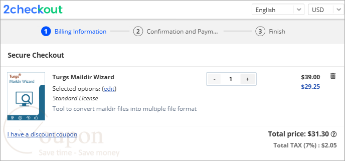 Turgs Maildir Wizard Coupon Code