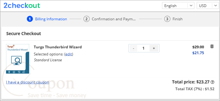 Turgs Thunderbird Wizard Coupon Code