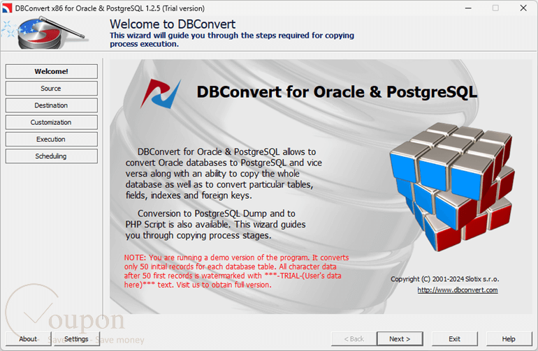 Dbconvert For Oracle Postgresql Screenshot