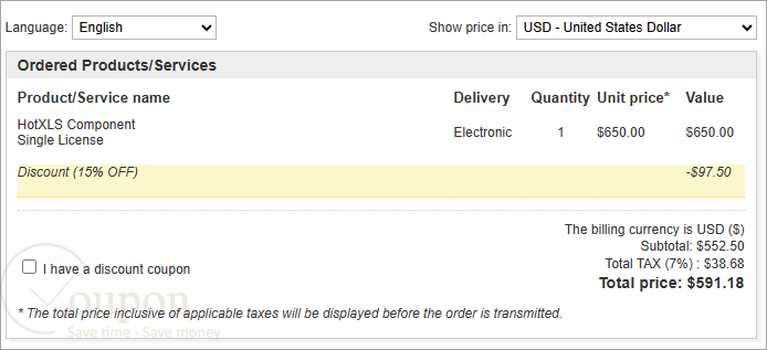 Hotxls Component Coupon Code