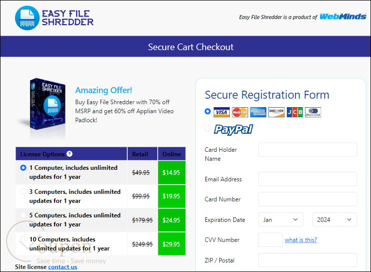 Easy File Shredder Coupon Code
