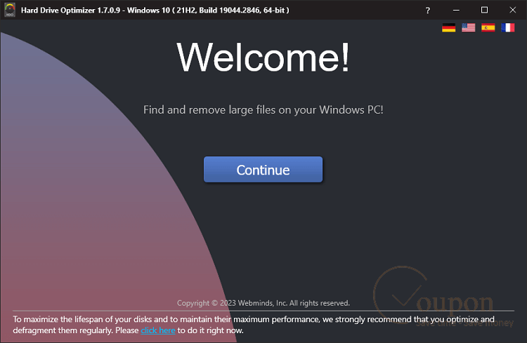 Hard Drive Optimizer Screenshot