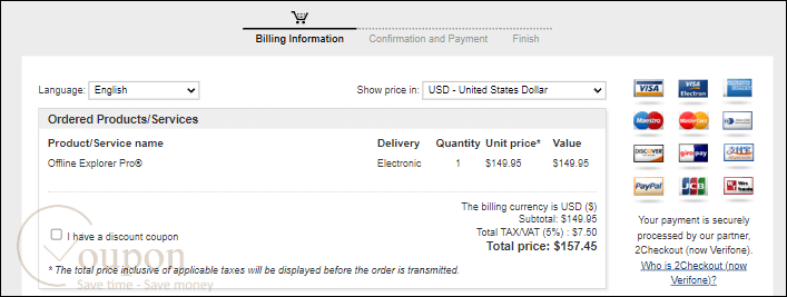 Metaproducts Offline Explorer Pro Coupon Code